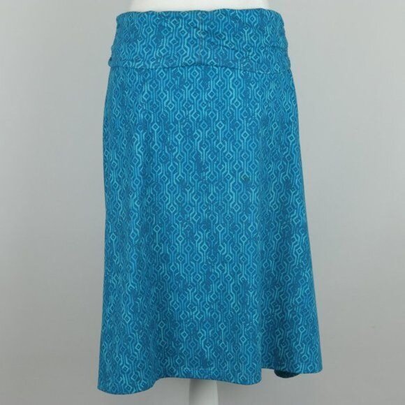 Eddie Bauer Women's Small Blue Yoga Wast Pull On A-Line Knit Skirt - Picture 3 of 7